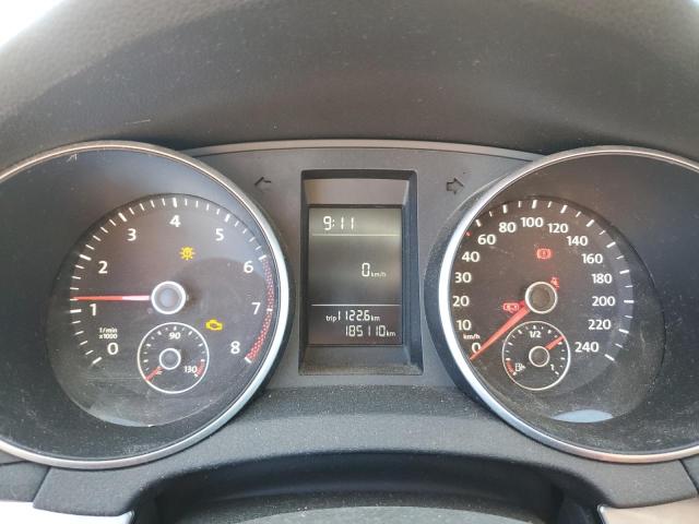 WVWAA7AJ2BW157613 - 2011 VOLKSWAGEN GOLF GRAY photo 9