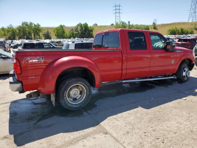 1FT8W3DTXFEA74495 - 2015 FORD F350 SUPER DUTY RED photo 3