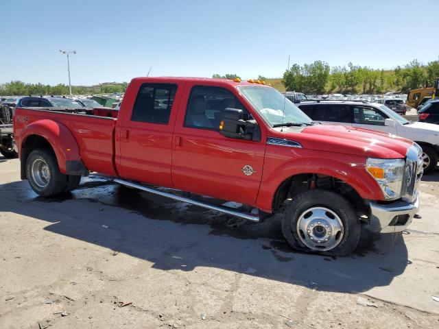 1FT8W3DTXFEA74495 - 2015 FORD F350 SUPER DUTY RED photo 4
