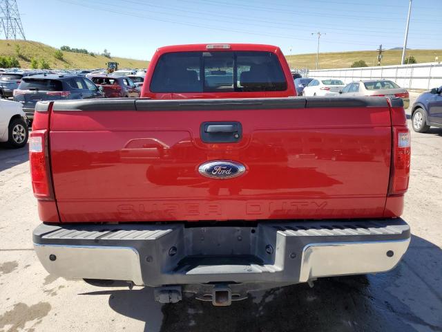 1FT8W3DTXFEA74495 - 2015 FORD F350 SUPER DUTY RED photo 6