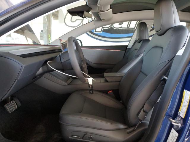 5YJ3E1EA3SF023945 - 2025 TESLA MODEL 3 ლურჯი ფოტო 7