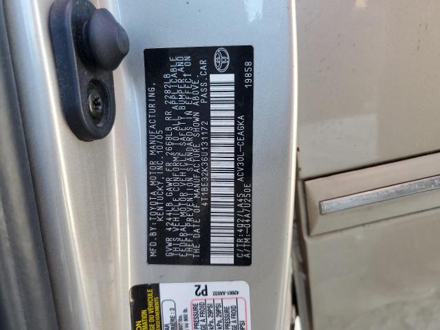 4T1BE32K36U131172 - 2006 TOYOTA CAMRY LE 金色 照片 13