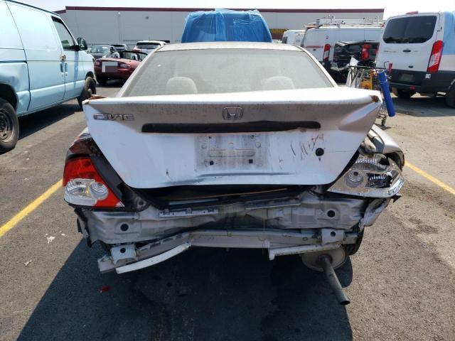 1HGEM22755L059553 - 2005 HONDA CIVIC HX SILVER photo 6