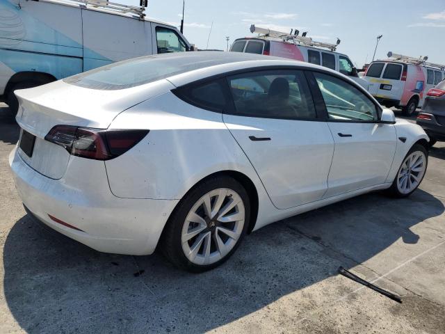 5YJ3E1EA5NF145503 - 2022 TESLA MODEL 3 白色 照片 3