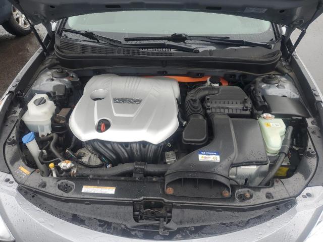 KMHEC4A42FA123092 - 2015 HYUNDAI SONATA HYBRID SILVER photo 11