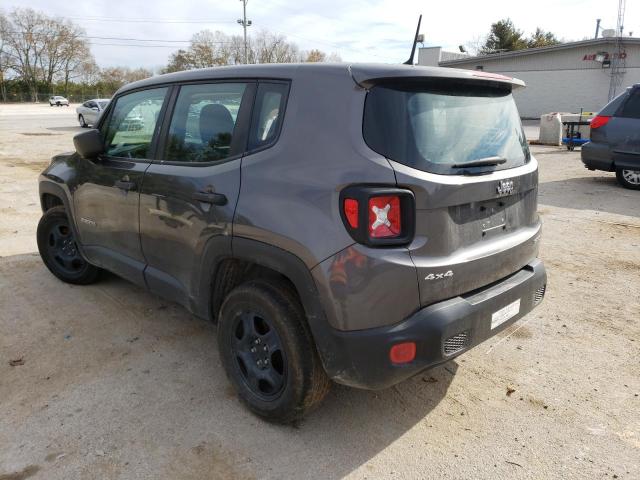 ZACCJBAB4HPF61765 - 2017 JEEP RENEGADE SPORT GRAY photo 3