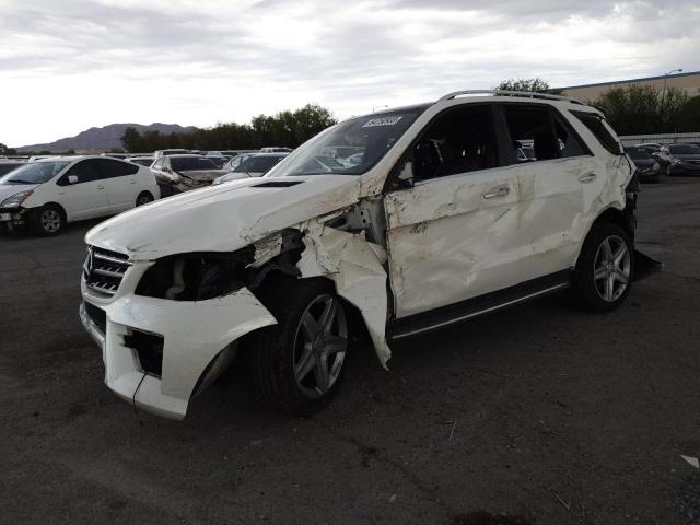 4JGDA5HB4EA329444 - 2014 MERCEDES-BENZ ML 350 4MATIC WHITE photo 1