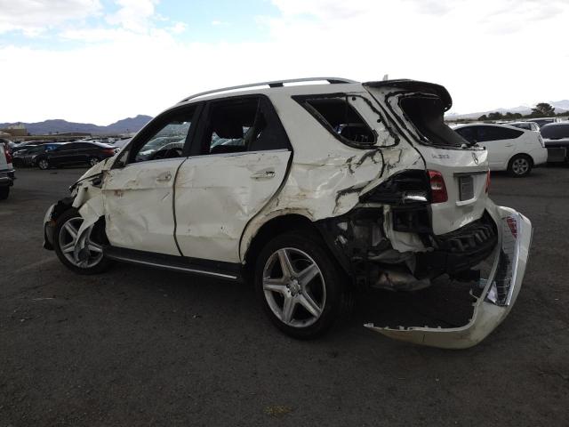 4JGDA5HB4EA329444 - 2014 MERCEDES-BENZ ML 350 4MATIC WHITE photo 2