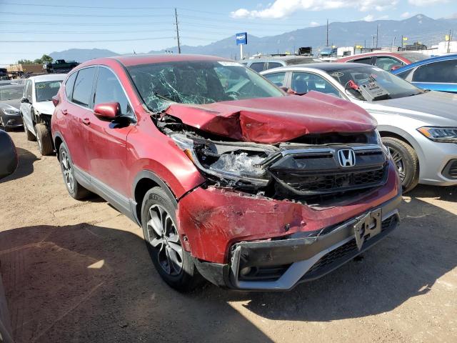 7FARW1H55ME013849 - 2021 HONDA CR-V EX MAROON photo 4