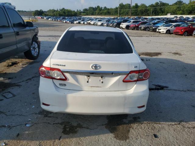 2T1BU4EE4BC627270 - 2011 TOYOTA COROLLA LE BASE WHITE photo 6