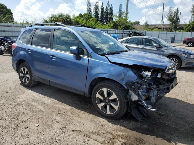 JF2SJAGC0JH509585 - 2018 SUBARU FORESTER 2.5I PREMIUM BLUE photo 4