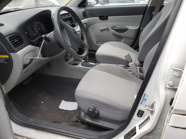 KMHCN46C09U332447 - 2009 HYUNDAI ACCENT GLS WHITE photo 7