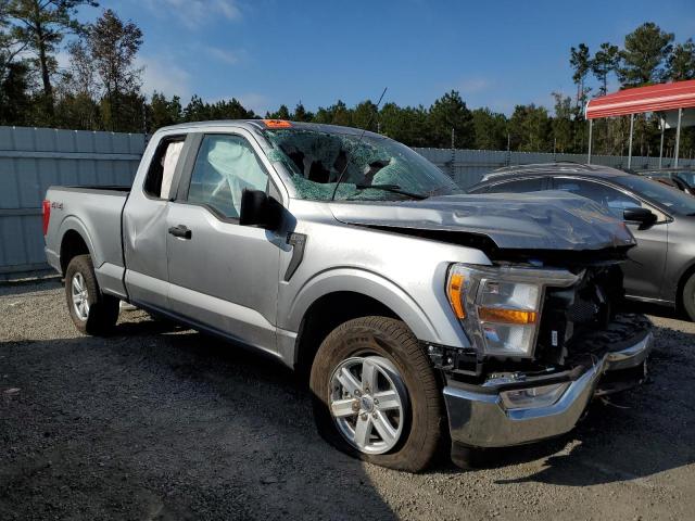 1FTEX1EP3NKD36590 - 2022 FORD F150 SUPER CAB SILVER photo 1