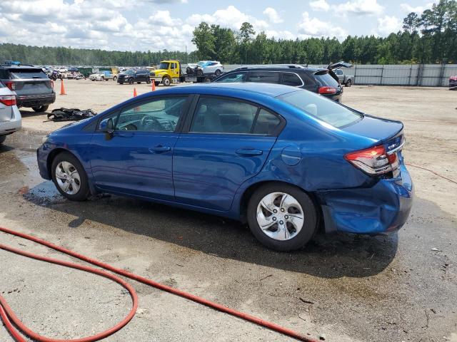 19XFB2F50DE012116 - 2013 HONDA CIVIC LX BLUE photo 2