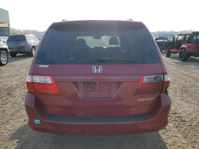 5FNRL38416B408427 - 2006 HONDA ODYSSEY EX BURGUNDY photo 6