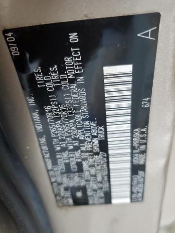 5TBDT44165S470727 - 2005 TOYOTA TUNDRA DOUBLE CAB SR5 TAN photo 12