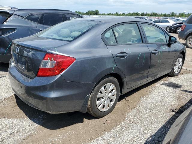 2HGFB2F57CH332506 - 2012 HONDA CIVIC LX GRAY photo 3