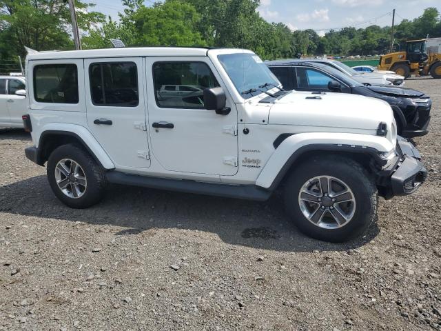 1C4HJXEN9KW691364 - 2019 JEEP WRANGLER UNLIMITED SAHARA თეთრი ფოტო 4