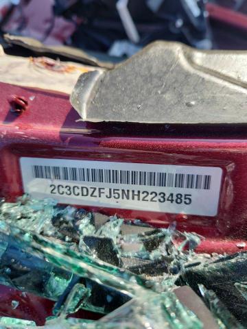 2C3CDZFJ5NH223485 - 2022 DODGE CHALLENGER R/T SCAT PACK BURGUNDY photo 12