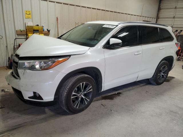 5TDKKRFH8GS168075 - 2016 TOYOTA HIGHLANDER XLE WHITE photo 1