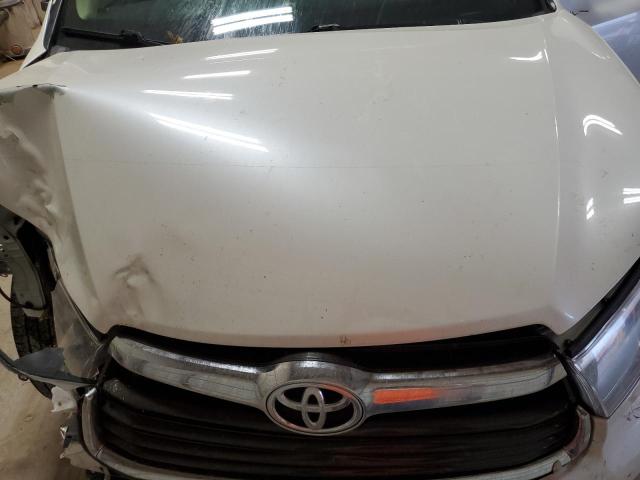 5TDKKRFH8GS168075 - 2016 TOYOTA HIGHLANDER XLE WHITE photo 12