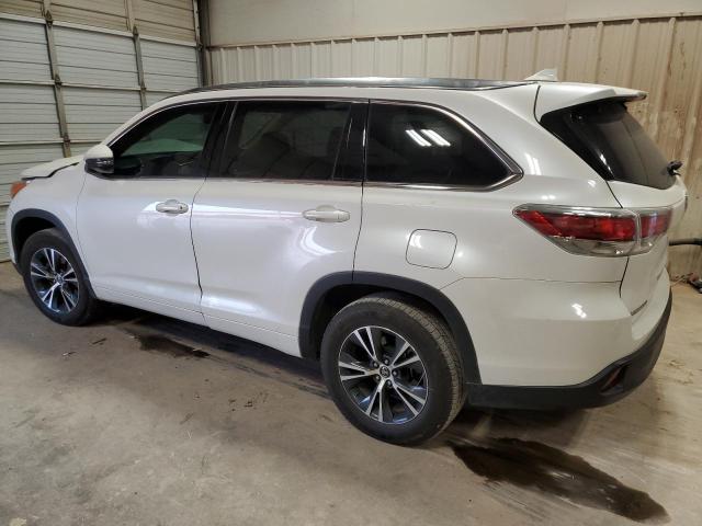 5TDKKRFH8GS168075 - 2016 TOYOTA HIGHLANDER XLE WHITE photo 2