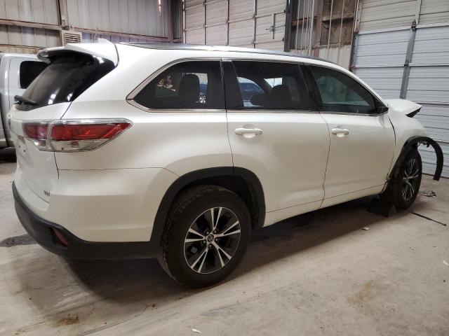 5TDKKRFH8GS168075 - 2016 TOYOTA HIGHLANDER XLE WHITE photo 3