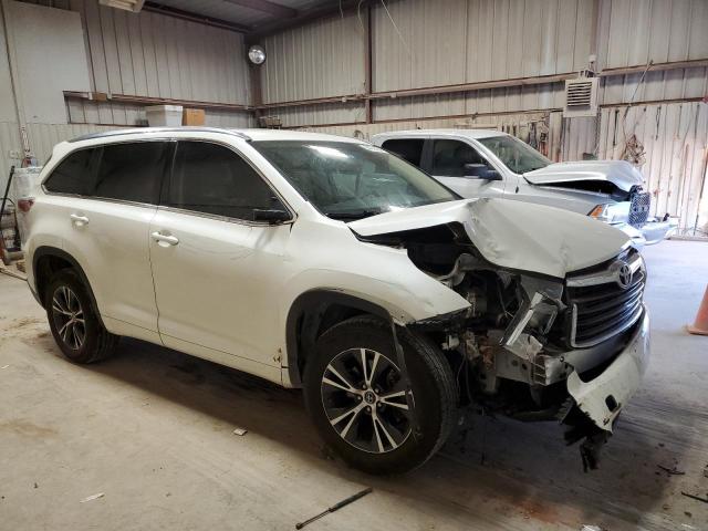 5TDKKRFH8GS168075 - 2016 TOYOTA HIGHLANDER XLE WHITE photo 4