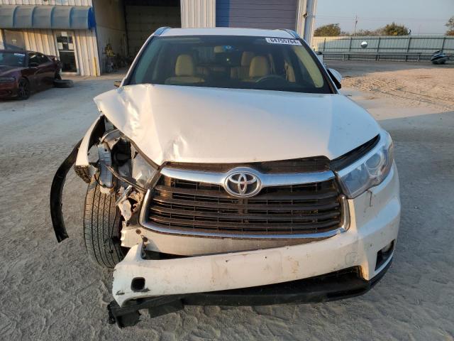 5TDKKRFH8GS168075 - 2016 TOYOTA HIGHLANDER XLE WHITE photo 5