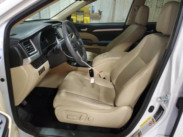 5TDKKRFH8GS168075 - 2016 TOYOTA HIGHLANDER XLE WHITE photo 7