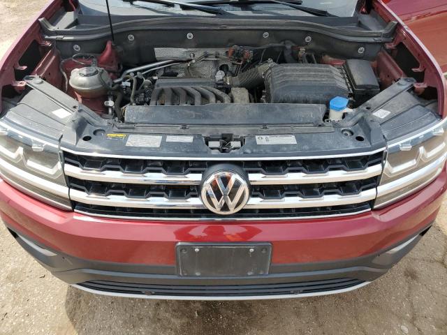 1V2ER2CA6KC539542 - 2019 VOLKSWAGEN ATLAS SEL RED photo 12