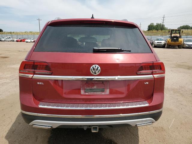 1V2ER2CA6KC539542 - 2019 VOLKSWAGEN ATLAS SEL RED photo 6