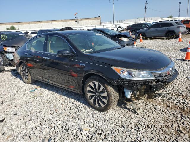 JHMCR6F38HC005060 - 2017 HONDA ACCORD HYBRID BLACK photo 4