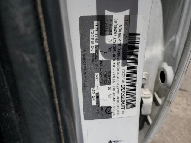 JM1DKBD76G0105067 - 2016 MAZDA CX-3 GRAND TOURING WHITE photo 12