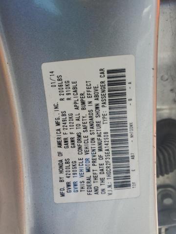 1HGCR2F35EA142508 - 2014 HONDA ACCORD LX SILVER photo 13