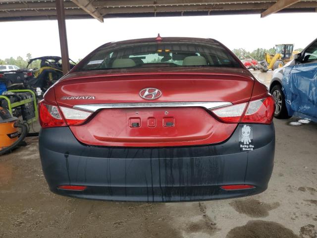 5NPEB4AC2DH797022 - 2013 HYUNDAI SONATA GLS RED photo 6