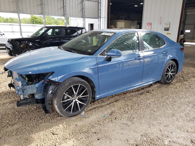 4T1T11AK8PU177328 - 2023 TOYOTA CAMRY SE NIGHT SHADE BLUE photo 1