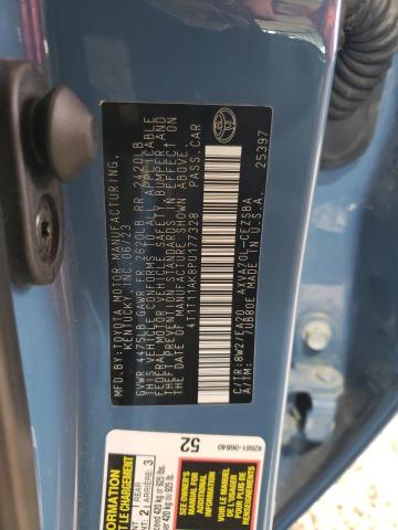 4T1T11AK8PU177328 - 2023 TOYOTA CAMRY SE NIGHT SHADE BLUE photo 13