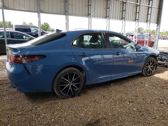 4T1T11AK8PU177328 - 2023 TOYOTA CAMRY SE NIGHT SHADE BLUE photo 3