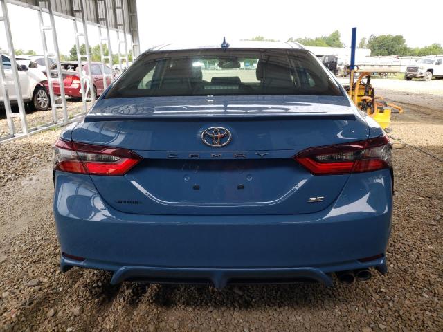 4T1T11AK8PU177328 - 2023 TOYOTA CAMRY SE NIGHT SHADE BLUE photo 6
