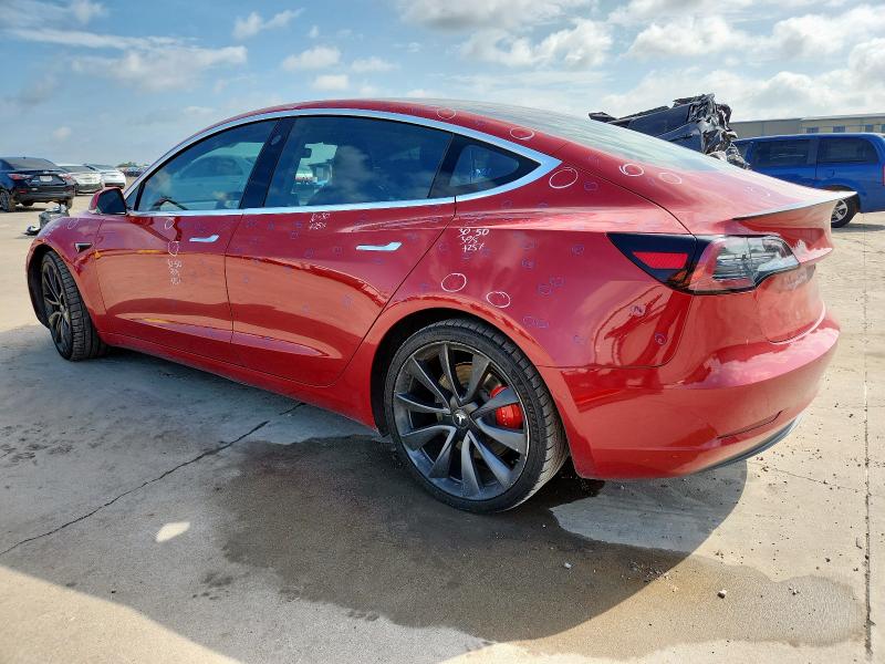 5YJ3E1EC6LF713210 - 2020 TESLA MODEL 3 Қызыл фото 2