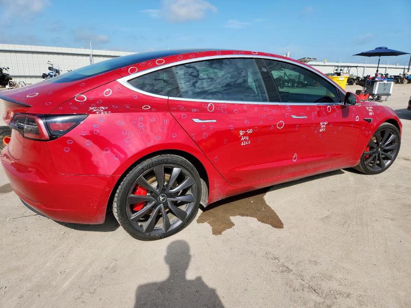 5YJ3E1EC6LF713210 - 2020 TESLA MODEL 3 Қызыл фото 3