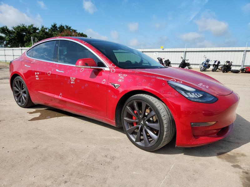5YJ3E1EC6LF713210 - 2020 TESLA MODEL 3 Қызыл фото 4