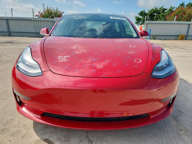 5YJ3E1EC6LF713210 - 2020 TESLA MODEL 3 Қызыл фото 5