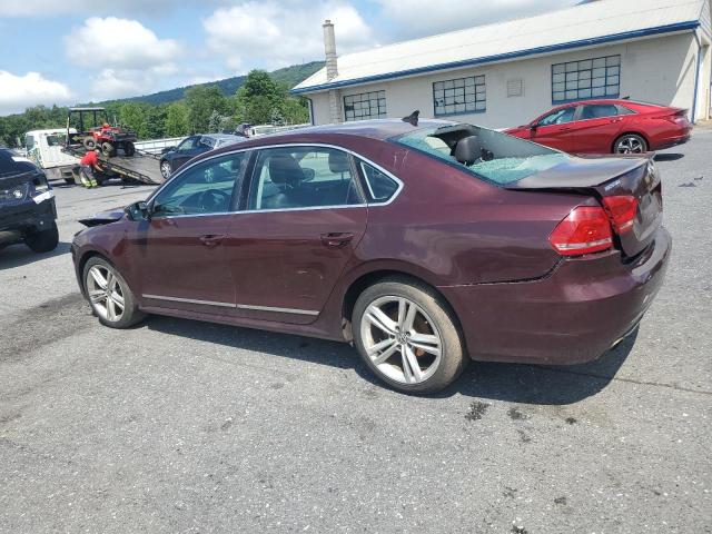 1VWCT7A34EC042258 - 2014 VOLKSWAGEN PASSAT SEL წითელი ფოტო 2