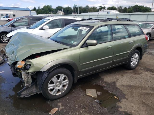 4S4BP62C257377454 - 2005 SUBARU LEGACY OUTBACK 2.5I LIMITED GREEN photo 1