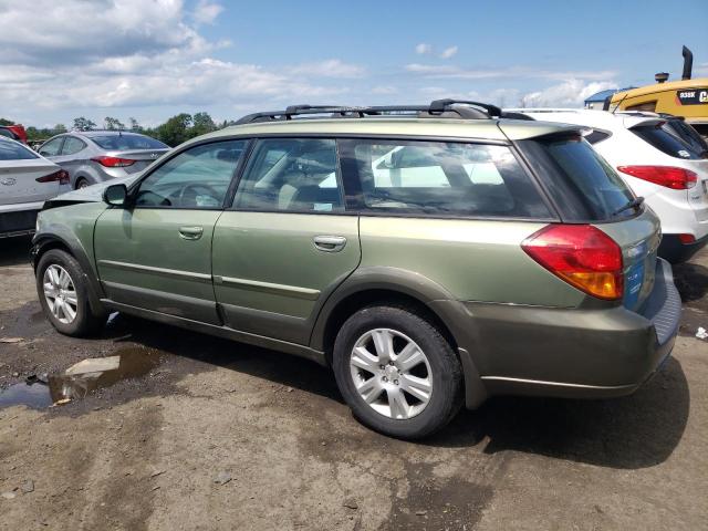 4S4BP62C257377454 - 2005 SUBARU LEGACY OUTBACK 2.5I LIMITED GREEN photo 2