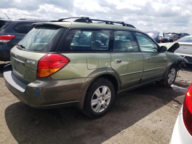 4S4BP62C257377454 - 2005 SUBARU LEGACY OUTBACK 2.5I LIMITED GREEN photo 3