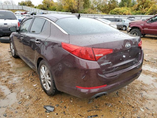 5XXGM4A72DG123454 - 2013 KIA OPTIMA LX MAROON photo 3