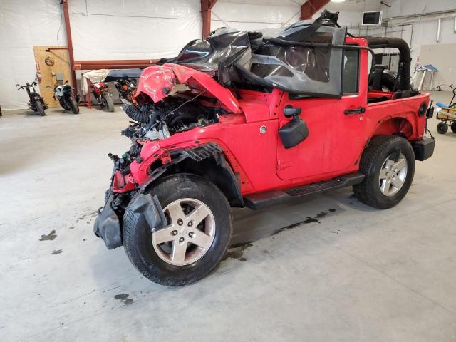 1C4AJWAGXDL633190 - 2013 JEEP WRANGLER SPORT RED photo 1